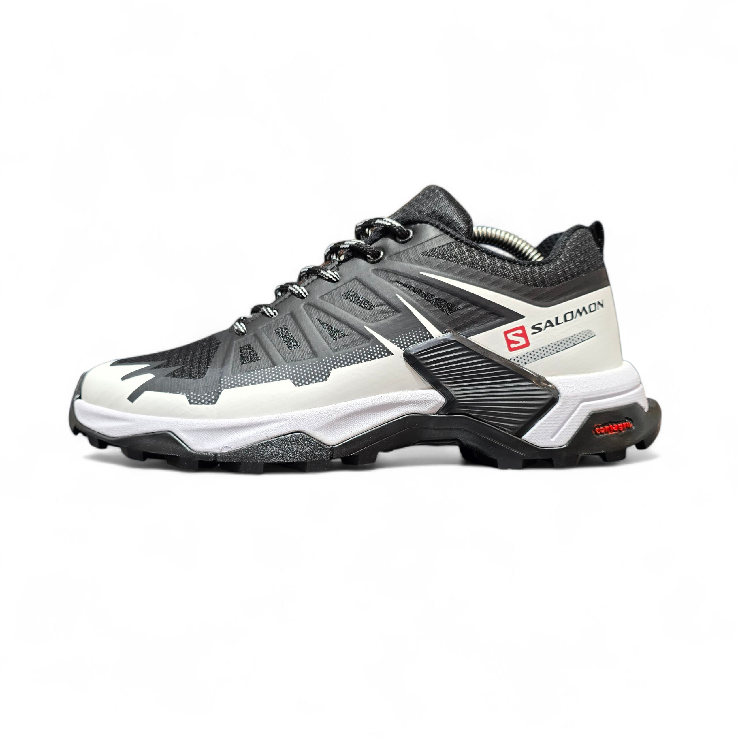 کتانی روزمره و طبیعتگردی سالامون مشکی سفید